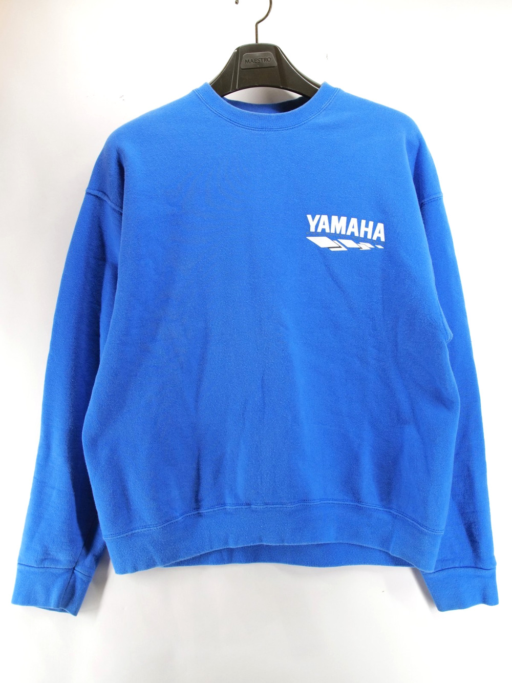 VTG 90s Yamaha Racing Crewneck Sweatshirt XL Blue Fruit of the Loom Made in USA